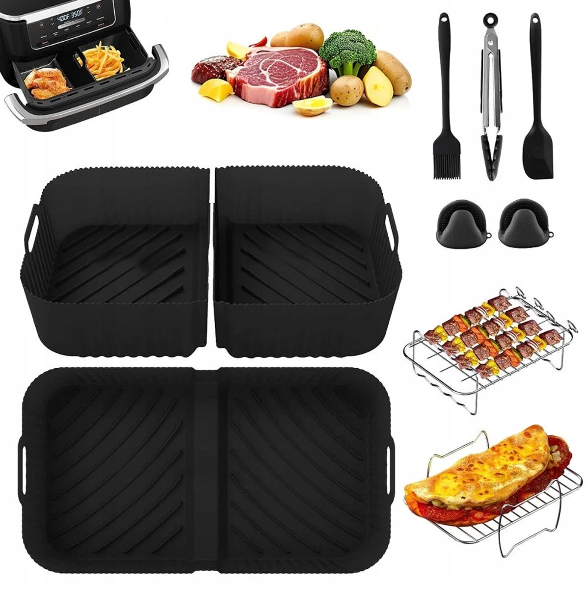 Accessoireset voor Ninja Airfryer AF500EU (10,4L) - 9 onderdelen