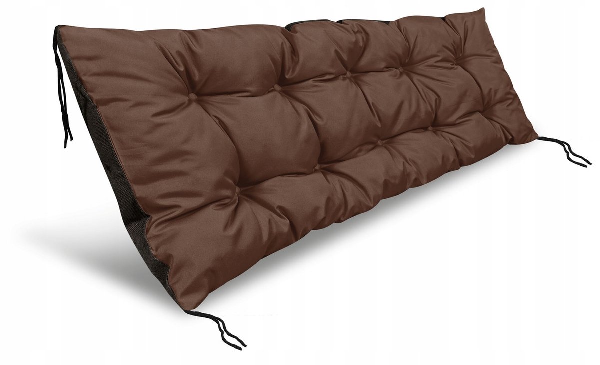 Waterdicht Tuinkussen 120x40 cm voor Bank, Pallet, Schommel - Bruin