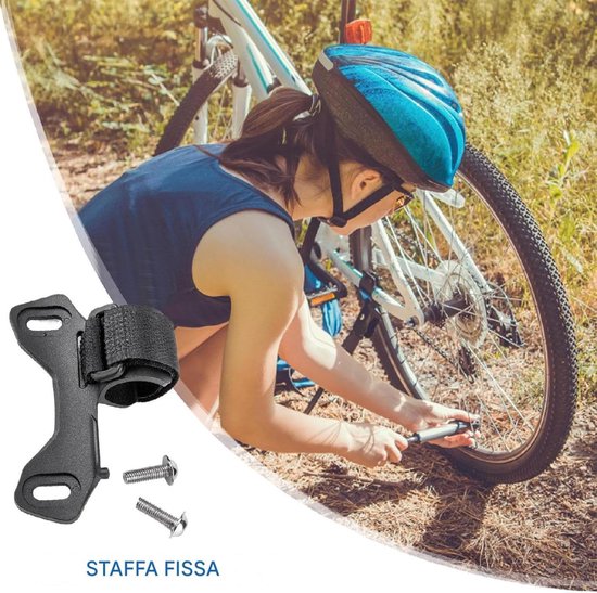 Fietspomp Clip - Pomp Houder - Fiets Onderhoud - Slijtvast Materiaal - 22 mm Diameter - Zwart — afbeelding 4