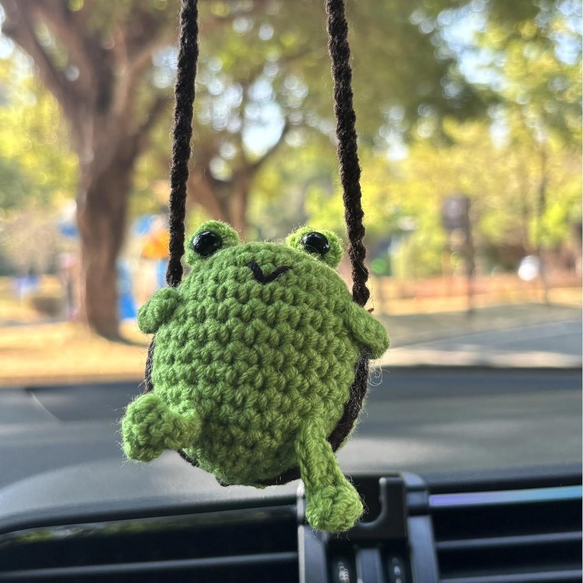 Handgemaakt Hanger voor Achteruitkijkspiegel, Kikker Ornament voor Auto, Unieke Interieuraccessoires en Cadeaus voor Mannen