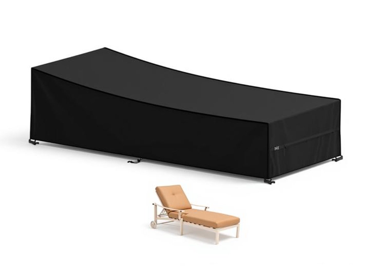 ElleMooi Ligstoelhoes, Zonnebankhoes 210x80x45/75cm Waterdichte Outdoor Beschermhoes voor Tuinligstoel – 420D Oxford Stof, Winddicht, UV-Bestendig