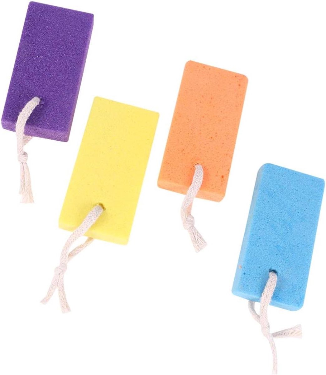 Puimsteen Set - Voet Scrub - Dode Huid Verwijderen - Gladde Randen - 4 Stuks - Gemengde Kleur