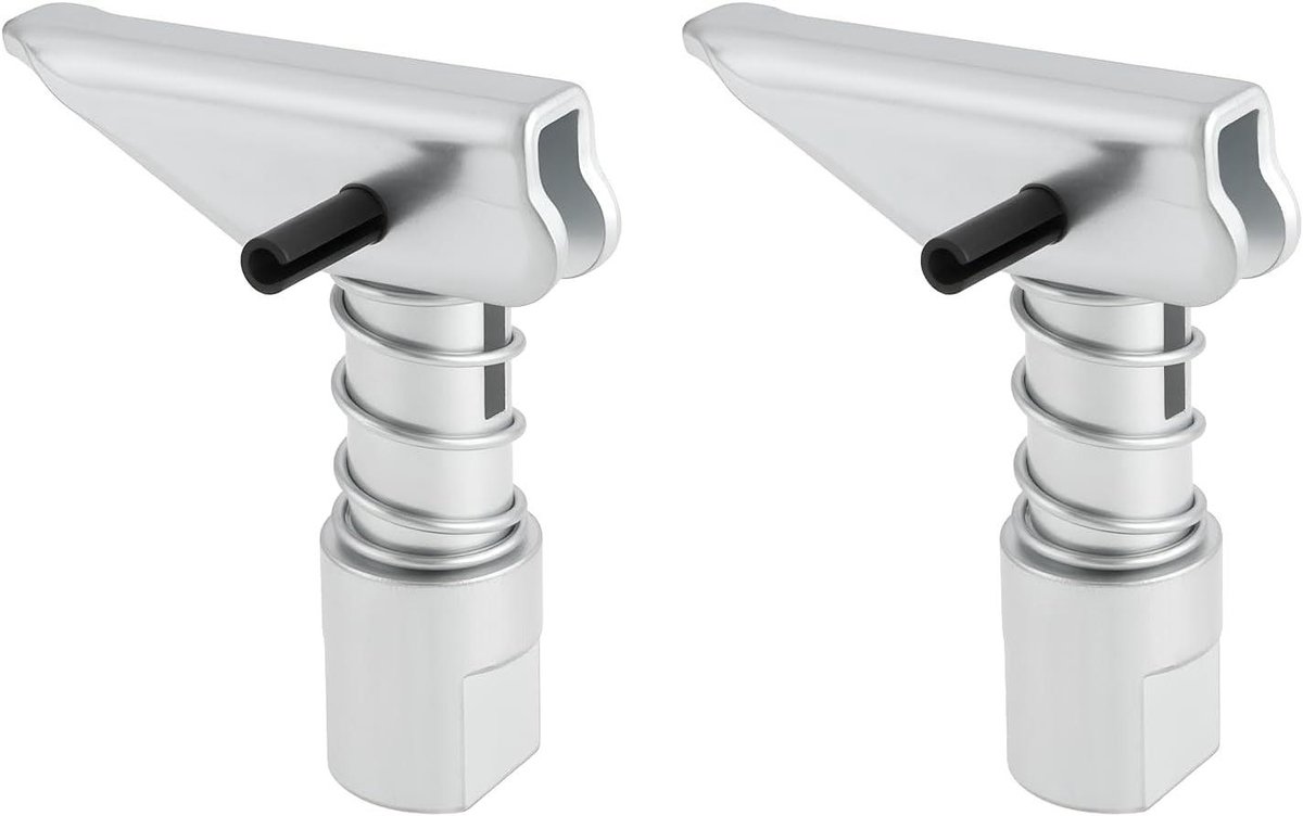 Vorkstop Set - Vorkpennen - Vork Stabiliseren - Koolstofstaal Constructie - 5-10 Ton - Zilver