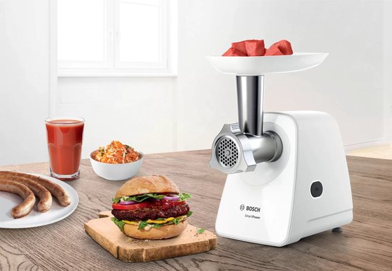 Bosch MFW2520W Gehaktmolen + Accessoires Wit van Bosch — afbeelding 2