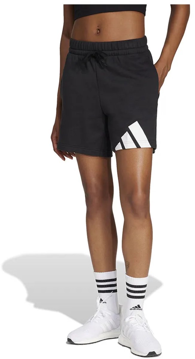 Adidas Essentials Big Logo French Terry Korte Broek XL Regular Vrouw Zwart