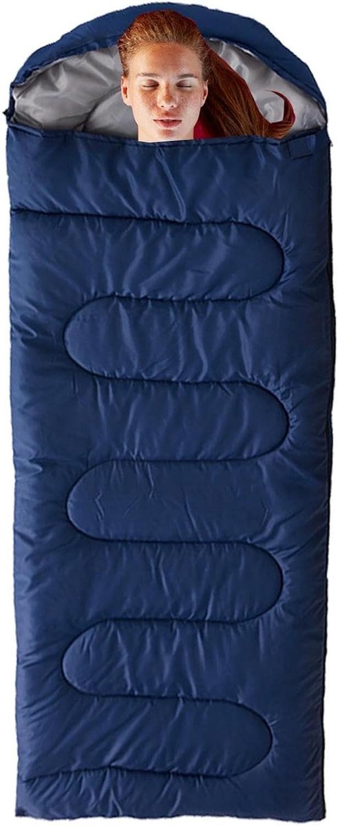 Bivakzak Waterdicht - Survival Slaapzak - Outdoor Noodsituaties - Scheurvast Materiaal - 251 cm Lengte - Donkerblauw