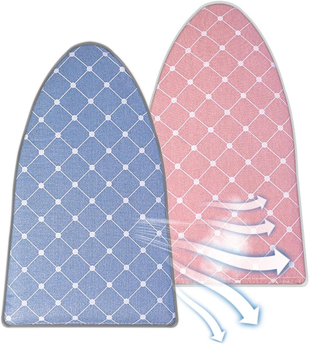 Stoomkokerhandschoenen - Anti-verbrandingshandschoenen - Veilig Strijken - Ademend Stof - 2 stuks - Roze Blauw
