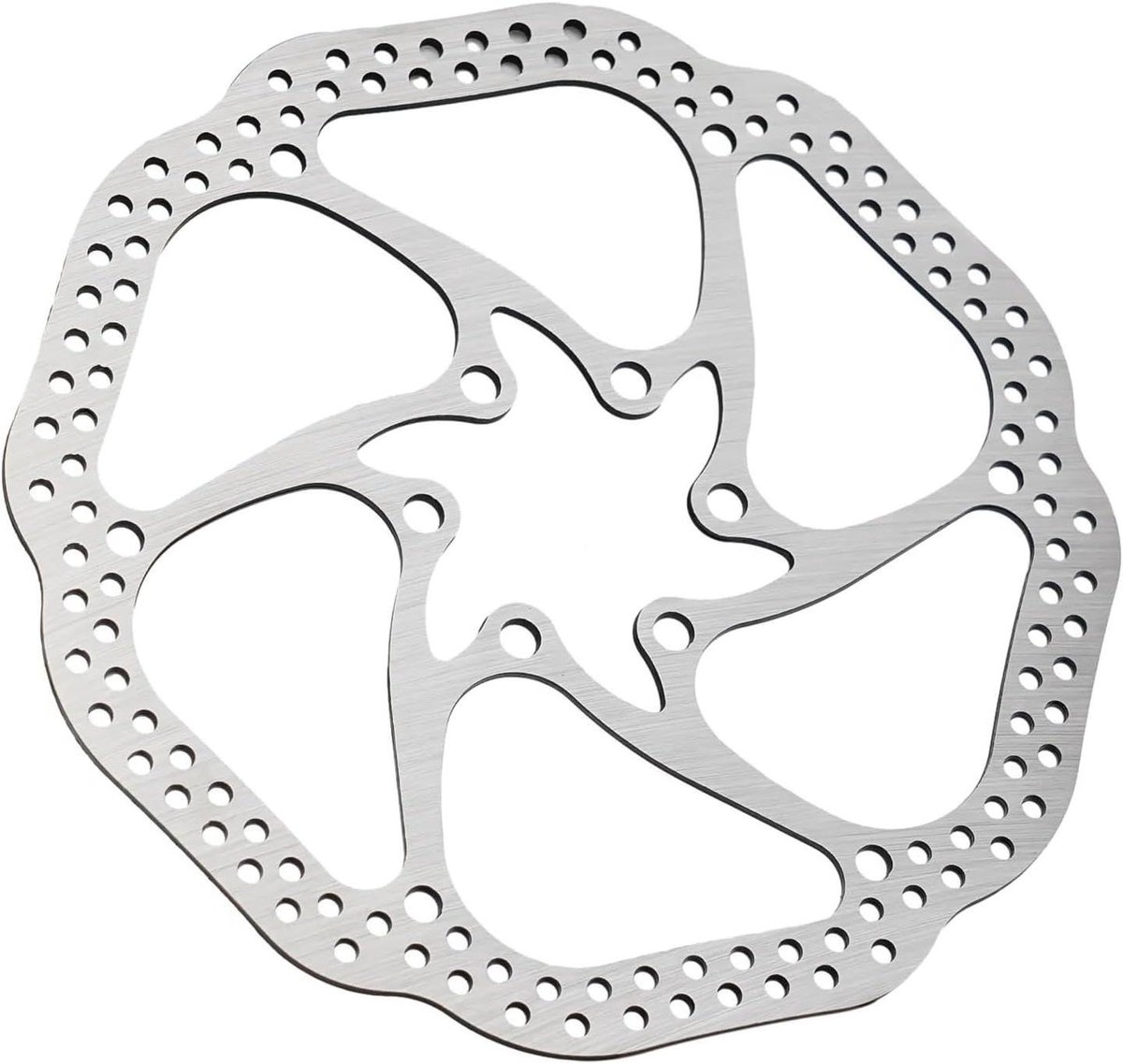 Fiets Schijfrem Rotor - Remonderdelen Set - Veilig Fietsen - Goede Warmteafvoer - 160mm Diameter - Zilver