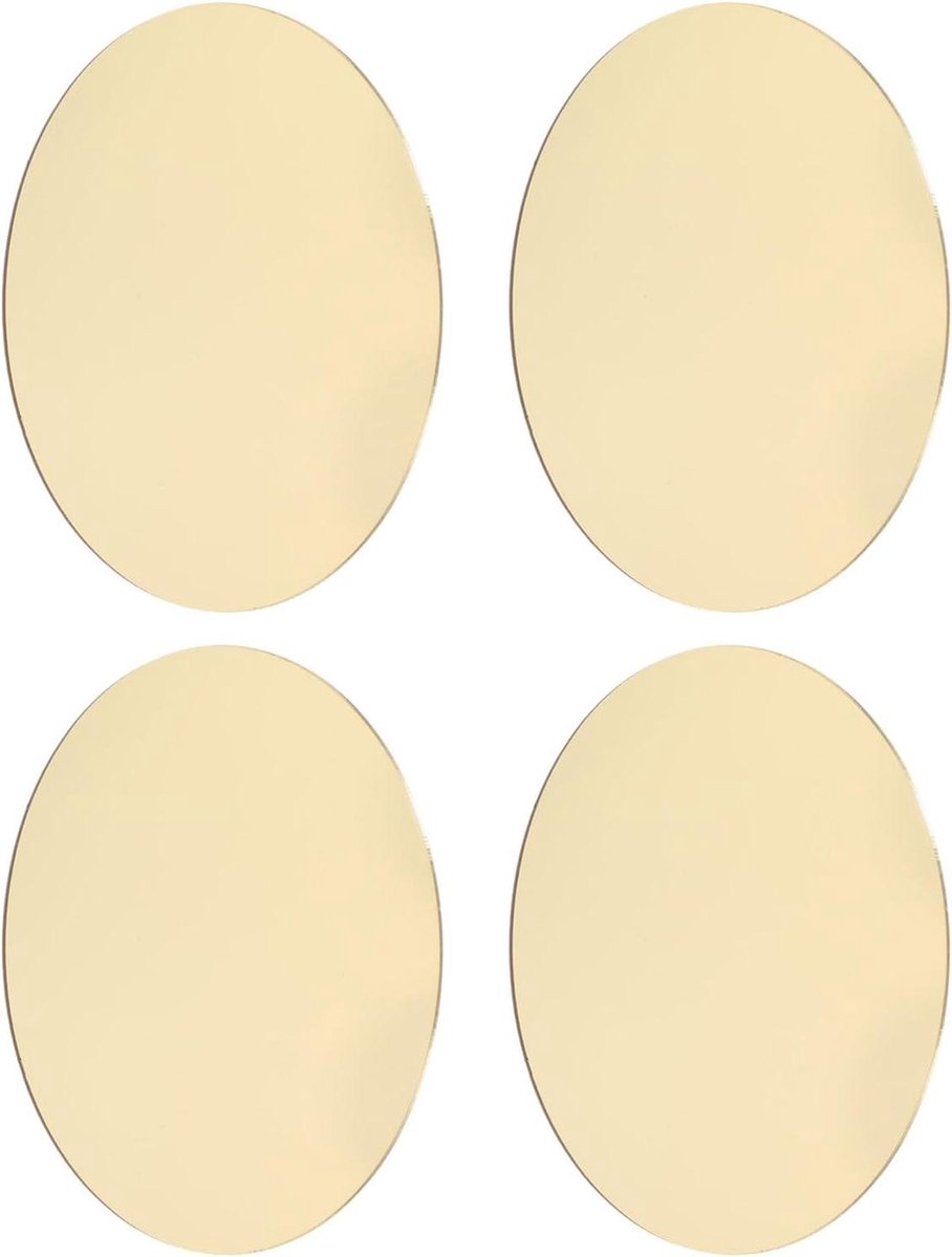 Gouden Spiegel Dienbladen - Ronde Trays - Decoratieve Presentatie - Glanzende Afwerking -