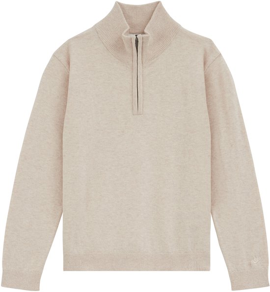 WE Fashion Jongens gebreide trui met quarter-zip
