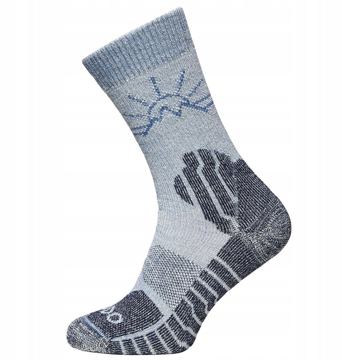 Solvik Path Merino W Trekking Sokken Blauw