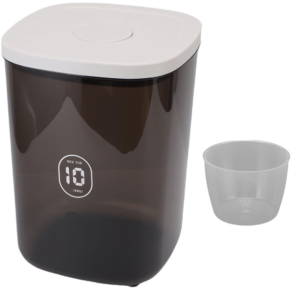 Dailygoods- Hondenvoeropslagcontainer 10L - Luchtdicht - Voedselcontainer - Grote Capaciteit - Droog Dierenvoer - Ruimtebesparend Ontwerp