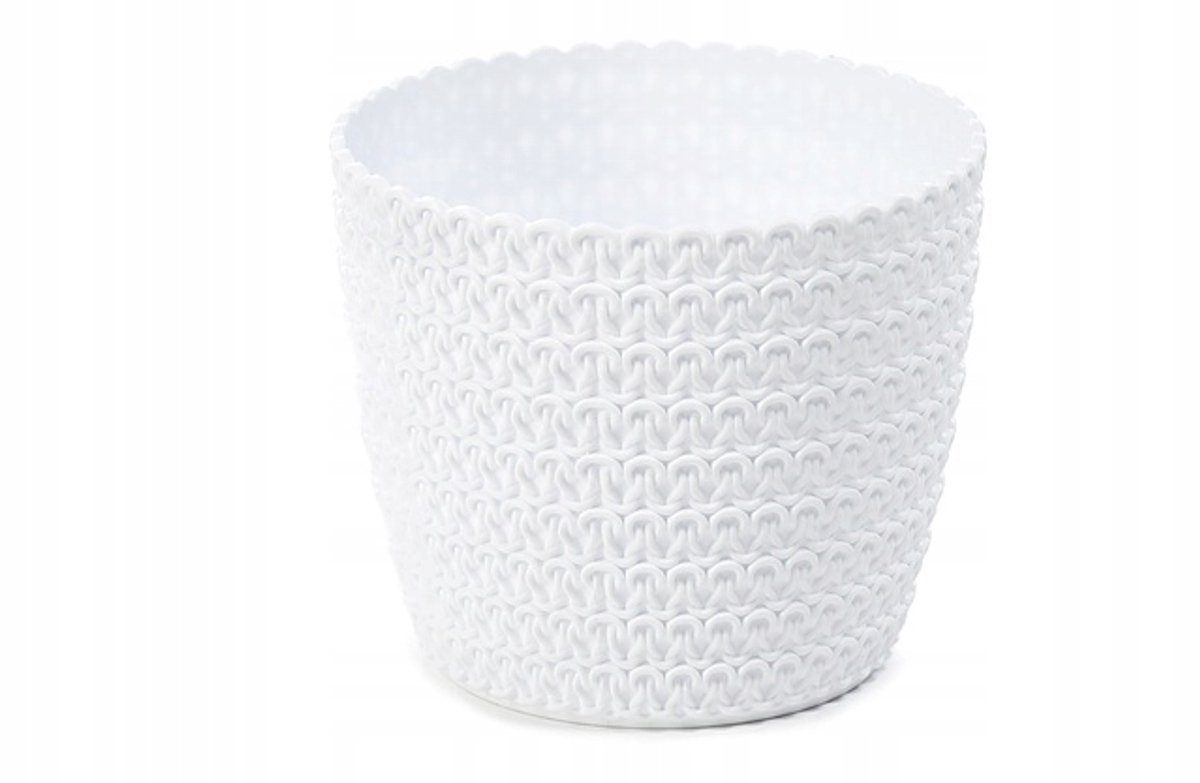 Lamela Magnolia Jersey Pot Wit 190mm - Stijlvolle Textuur