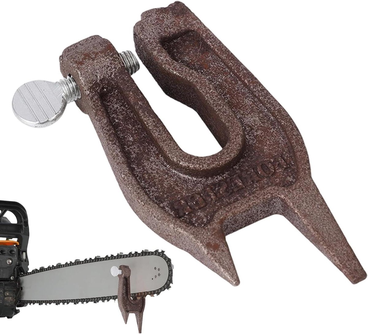 Kettingzaag Bankschroef - Stabilisator Klem - Zagen Slijpen - Robuuste Metalen Constructie - 113 cm - Metaal