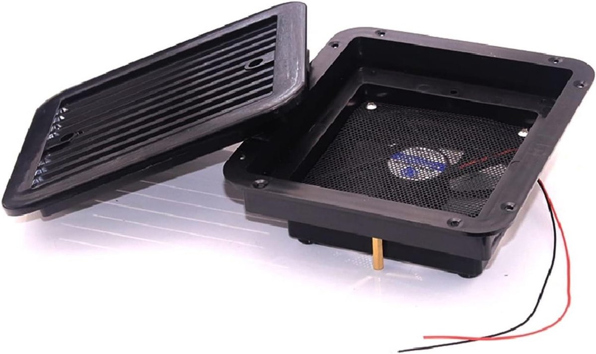 Afzuigventilator - Stille Ventilator - RV Ventilatie - Laag Decibel - 205x186mm - Zwart