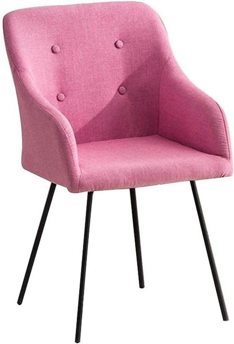 Eetkamerstoelen - Keukenstoelen - Comfortabel Zitten - Ergonomisch Ontwerp - Max 110 kg - Roze