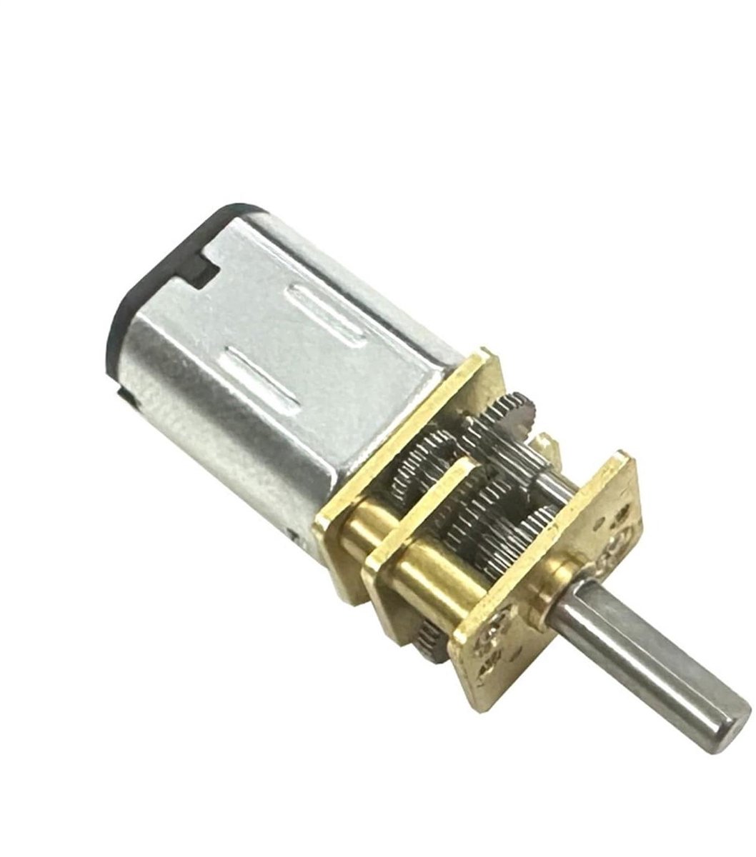 Mini Metalen Motor - Hobby Motor - Modelbouw Projecten - Volledig Metalen Tandwielen - DC 12V 4000 RPM - Zilverkleurig