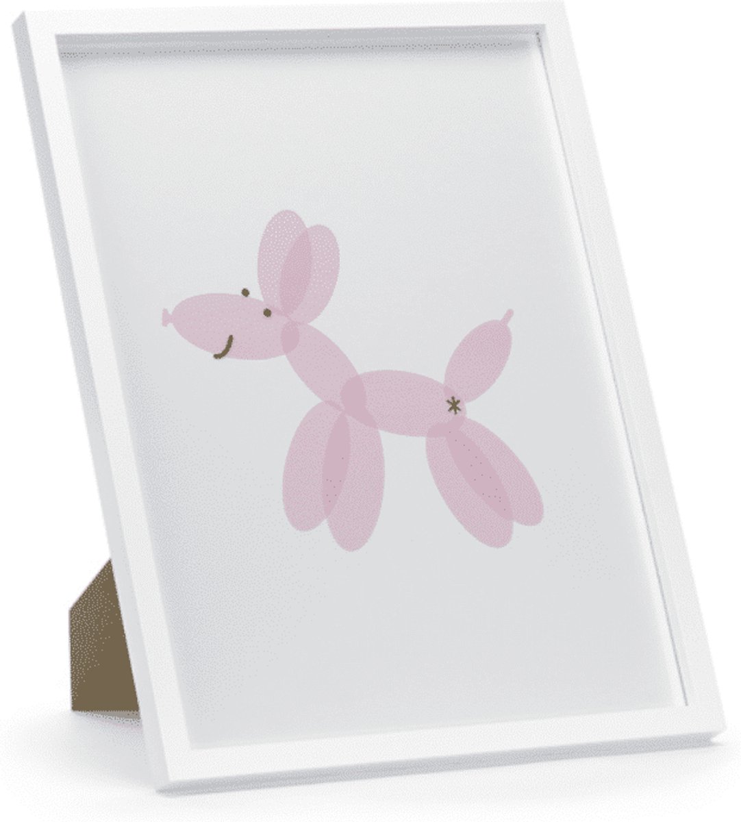 PartyDeco - Houten Frame - Ballon hond - 30 x 40 cm
