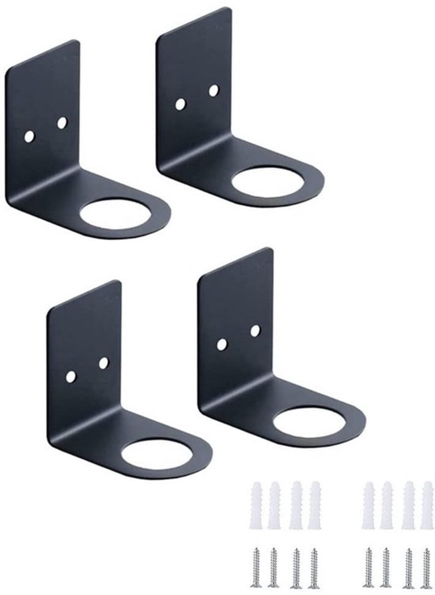 Allecta - Wandhouder voor Zeepfles Dispenser van RVS voor Keuken en Badkamer - Opknoping Plank - Hand Pomp Stand