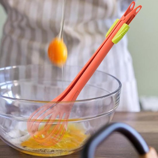 Handmixer - Keukenmixer Klopper - Beslag Maken - Vaatwasserbestendig - Compact Formaat - Oranje — afbeelding 3