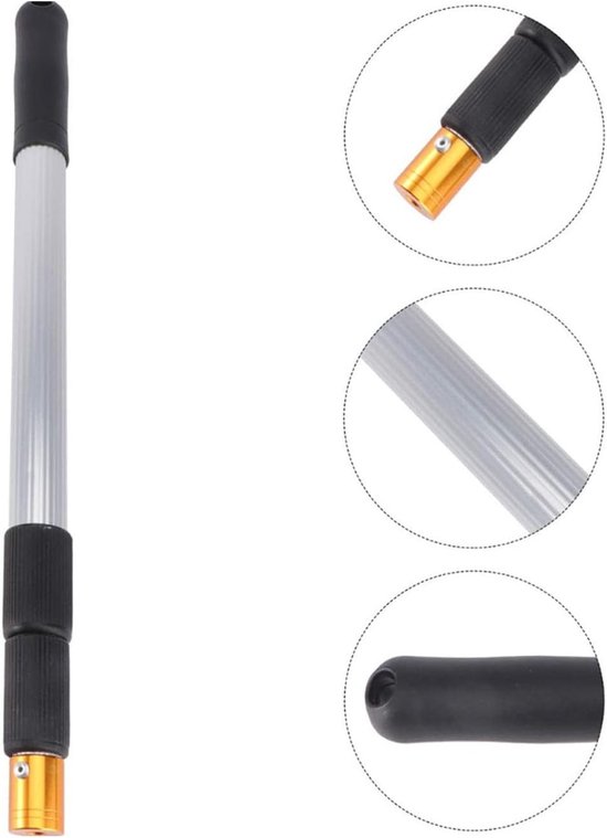 Fruitplukker Verlengstang - Oogststok Telescoop - Hoog Fruit Plukken - Lichtgewicht Aluminium - Verstelbaar - Grijs — afbeelding 4
