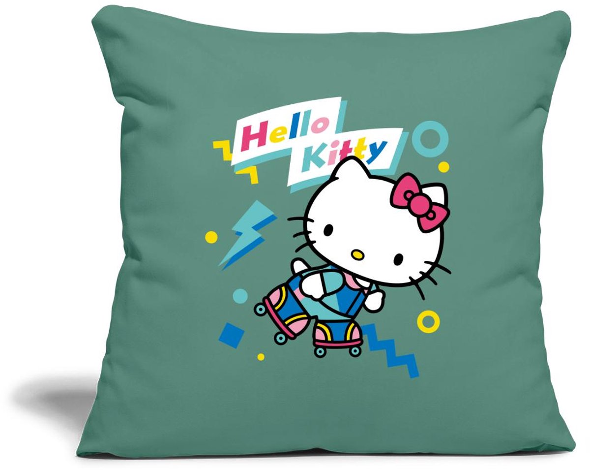 Hello Kitty Jaren 90 Stijlen Met Rolschaatsen Sierkussenhoes, 45 x 45 cm