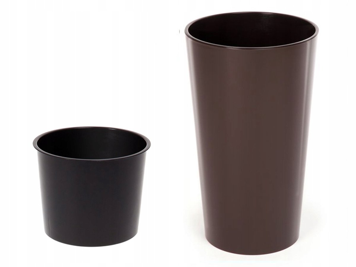 Lamela Lilia Pot 19x36cm Mokka Glans met Inzetstuk