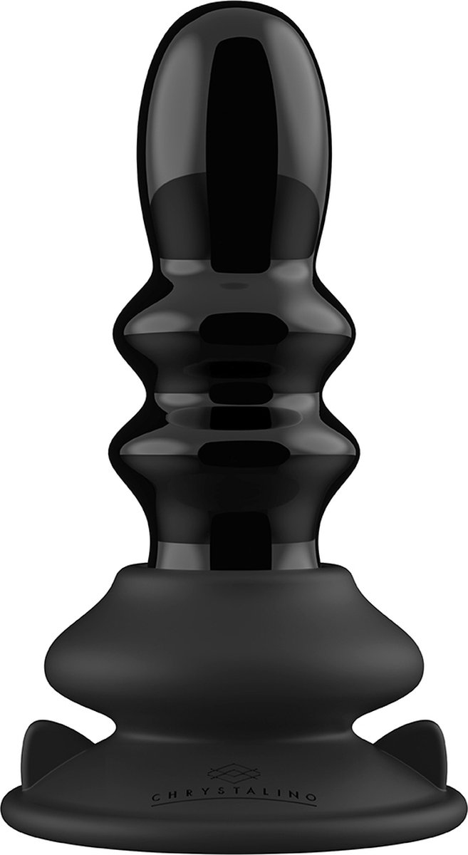 Goedkoopste Chrystalino by Shots - Ribbly - Glass Ribble Vibrator with Suction Cup