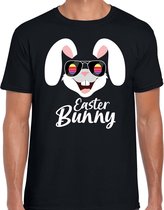 Easter bunny / Paashaas t-shirt / shirt - zwart - heren - Foute kleding / outfit Pasen S