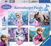 Disney Frozen Vier puzzels (12+16+20+24 st.)