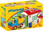 Playmobil 1.2.3. Werkman met sorteer-garage