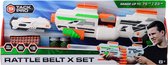 Tack Pro Rattle Belt X set met 40 darts en accessoires 50 cm