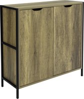 Mara Dressoir - Console Tafel - 2 Deuren - Ladekast - Industrieel - Verstelbare Plank - MDF - 83 x 79 x 30 cm