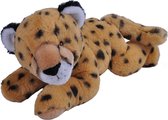 Pluche knuffel dieren Eco-kins jachtluipaard/cheetah van 30 cm. Wildlife speelgoed knuffelbeesten - Cadeau voor kind/jongens/meisjes