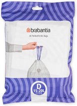 Brabantia PerfectFit Afvalzak, code D, 15-20L, 40