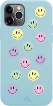 xoxo Wildhearts case voor iPhone 12 Pro - Smiley Colors Blue - iPhone Color Case