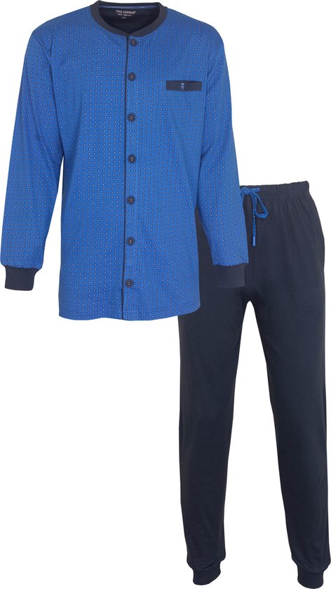 Paul Hopkins - Heren Pyjama - Doorknoop - Blauw - Maat M