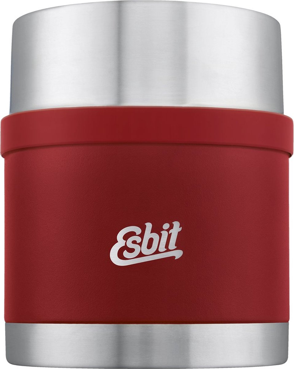 Esbit Sculptor Thermos Voedselcontainer - 500 ml - RVS - Bordeaux Rood