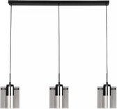 Interno Hanglamp 3 lichts downlight zwart/smoke glas - Modern - Freelight - 2 jaar garantie