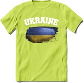 Oekraine vlag T-Shirt | Dames - Heren – Unisex Kleding | Ukraine support shirt | Tshirt Met Print - Groen - S