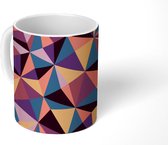 Mok - Koffiemok - Geometrie - 3D - Driehoek - Patronen - Mokken - 350 ML - Beker - Koffiemokken - Theemok