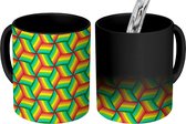 Magische Mok - Foto op Warmte Mokken - Koffiemok - Regenboog - Abstract - Patronen - Magic Mok - Beker - 350 ML - Theemok