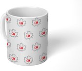 Mok - Koffiemok - Canada - Patronen - Bladeren - Mokken - 350 ML - Beker - Koffiemokken - Theemok