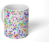 Mok - Koffiemok - Confetti - Patronen - Regenboog - Mokken - 350 ML - Beker - Koffiemokken - Theemok