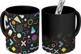 Magische Mok - Foto op Warmte Mokken - Koffiemok - Memphis stijl - Neon - Abstract - Design - Magic Mok - Beker - 350 ML - Theemok