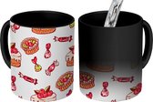 Magische Mok - Foto op Warmte Mokken - Koffiemok - Eten - Patroon - Snoep - Magic Mok - Beker - 350 ML - Theemok