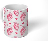 Mok - Koffiemok - Hart - Valentijn - Cadeau - Design - Mokken - 350 ML - Beker - Koffiemokken - Theemok