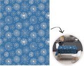 Tafelkleed - Tafellaken - 180x240 cm - Sneeuwvlok - Patroon - Winter - Binnen en Buiten