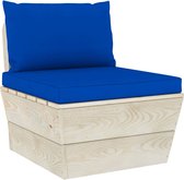 Bankkussens pallet 2 st stof blauw