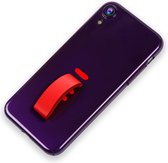 Support de bague en caoutchouc Mobigear Shockproof Case Violet iPhone Xr